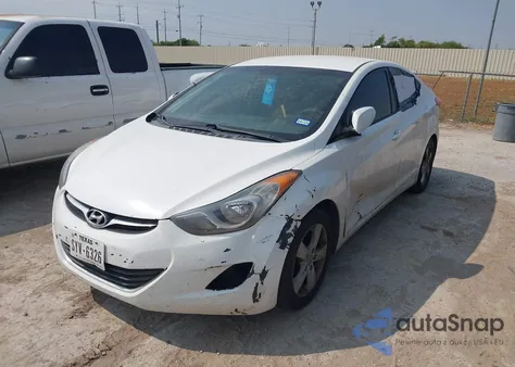 2012 Hyundai Elantra Gls из США, поврежденный, VIN 5NPDH4AE2CH073180